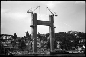 Boğaziçi Köprüsü'nün Beylerbeyi Ayağının İnşası