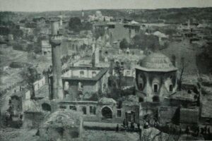 Bozdoğan Kemeri Üstünden Yangın Sonrası Tezgahçılar Camii 3 Bozdoğan Kemeri Üstünden Yangın Sonrası Tezgahçılar Camii