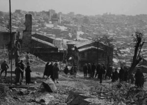 1929'daki büyük yangından sonra Tatavla (Kurtuluş)