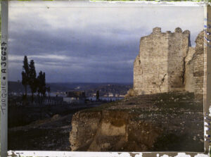 A36627S Constantinople(actuelleIstanbul)-TurquieUnbastiondeTheodoseII-presdelaCorned'Or-ausoleilcouchant
