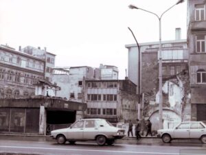 Yeni Galata Köprüsü Yapımı Sırasında Karaköy