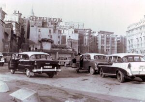 Yeni Galata Köprüsü Yapımı Sırasında Karaköy